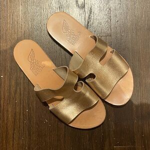 Ancient Greek Metallic Sandals - 38